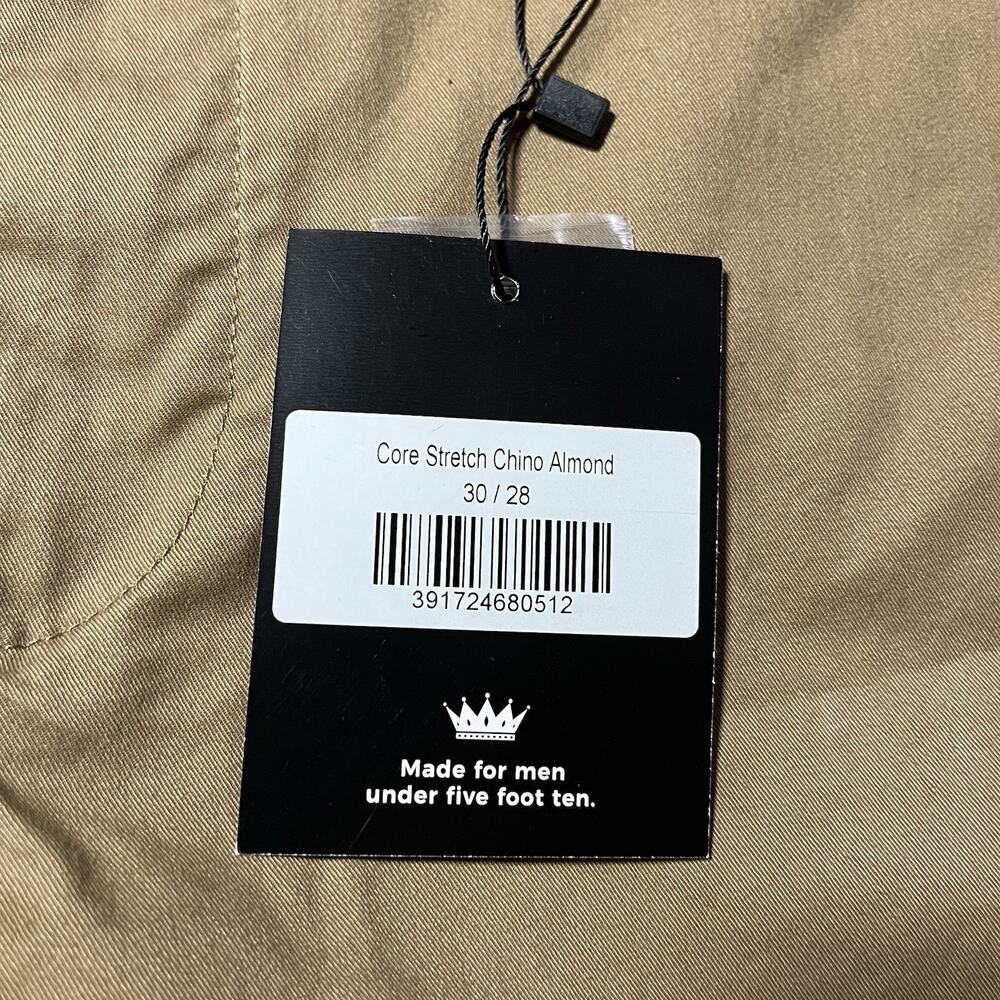Under 510 Core Stretch Chino Pants Men's 30x28 Almond Tapered NWT - Picture 5 of 9